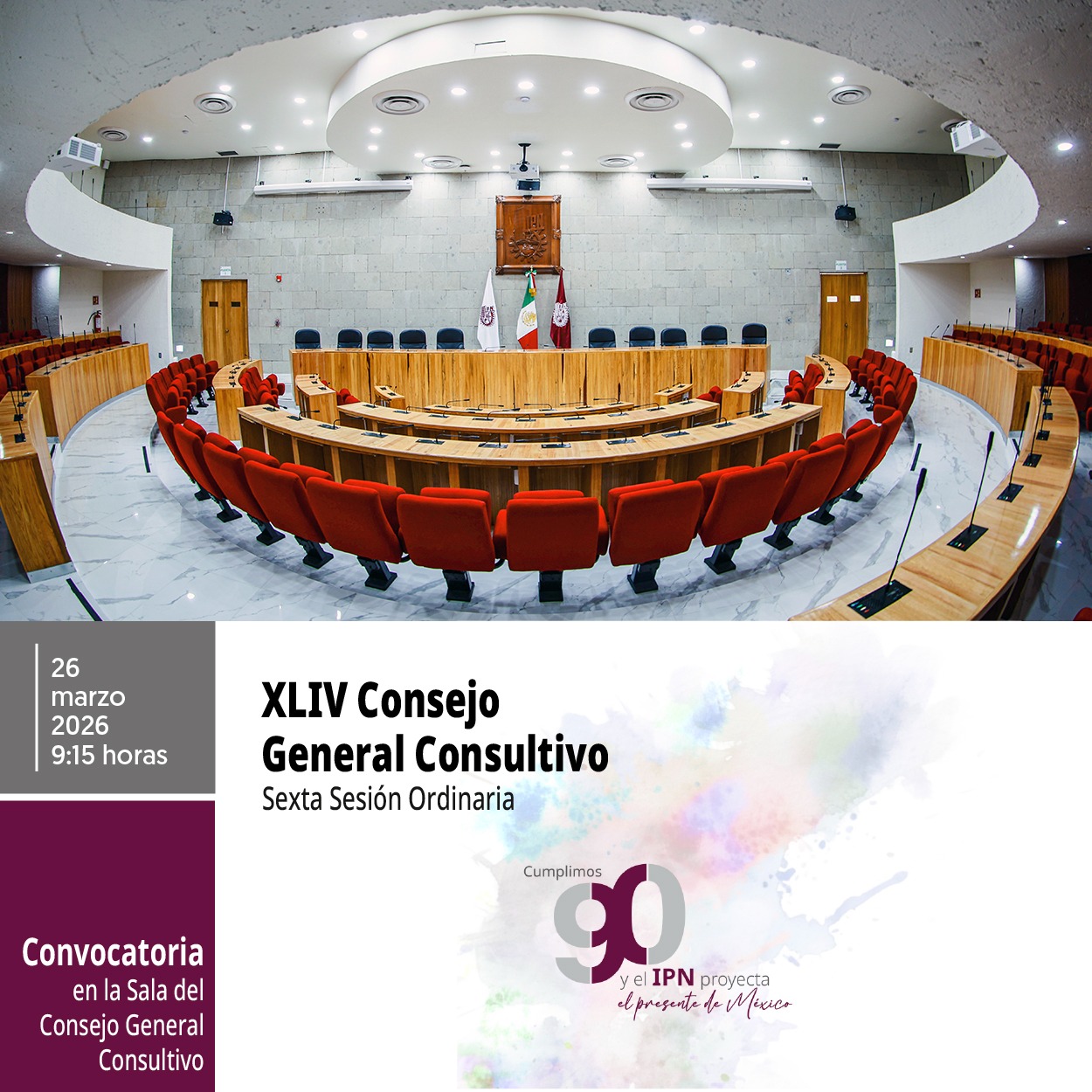 Convocatoria CGC Sexta Sesión Ordinaria